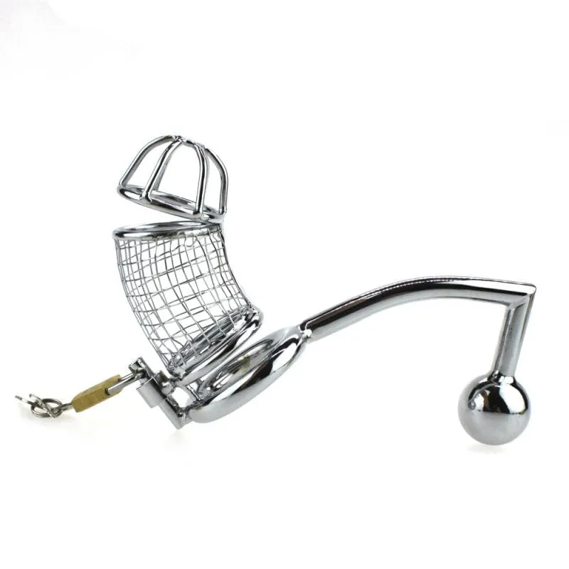 0218M  The Ultimate Control Chastity Cage & Plug System