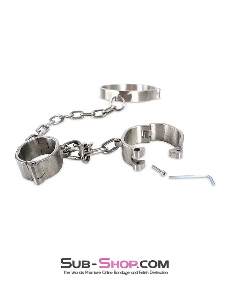 0264M  Master's Choice Locking Stainless Steel Collar & Wrist Restraints