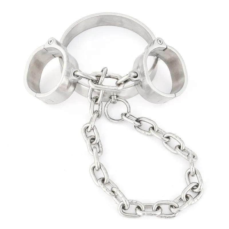 0264M  Master's Choice Locking Stainless Steel Collar & Wrist Restraints