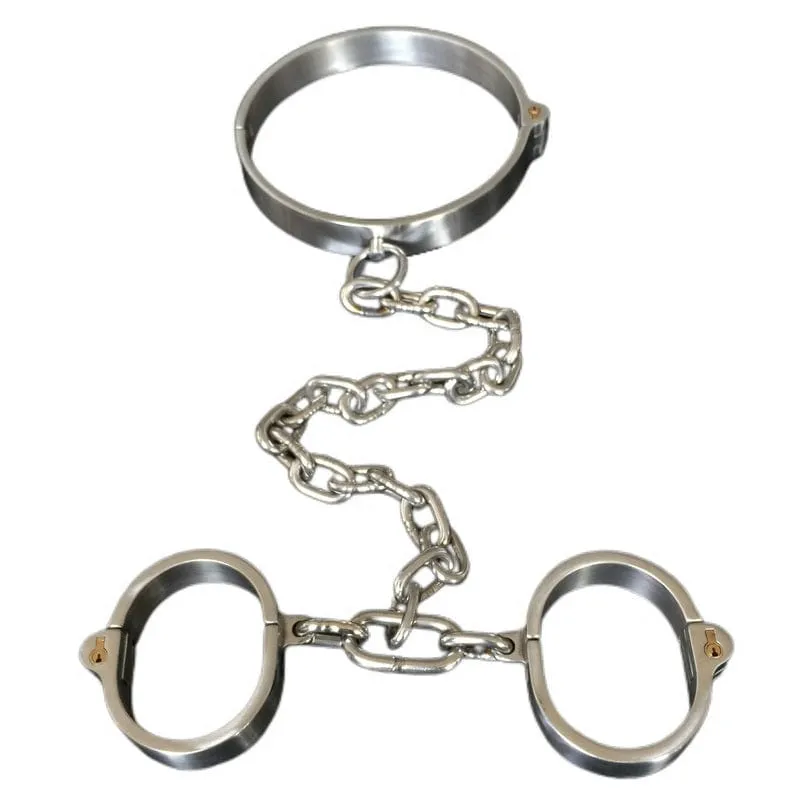 0267M  Steel Collar To Wrist Serving Set With Tubular Key Locks