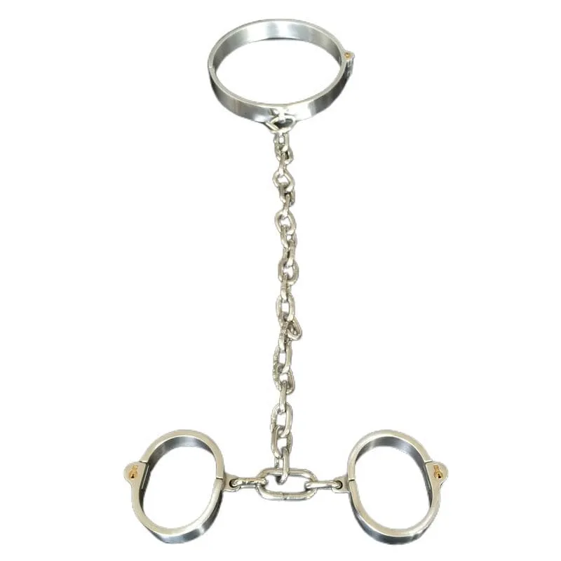 0267M  Steel Collar To Wrist Serving Set With Tubular Key Locks