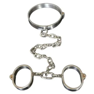 0267M  Steel Collar To Wrist Serving Set With Tubular Key Locks