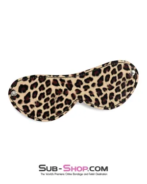 0362RS  Animal Instincts Leopard Print Blindfold