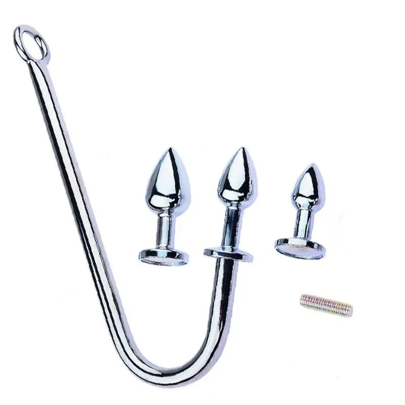 0478M  Steel Anal Hook with 3 Interchangeable Plugs