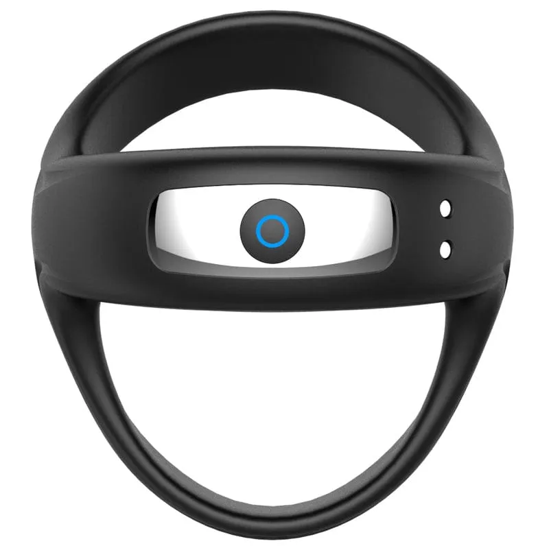 0484M  7 Function Rechargeable Vibrating Silicone Cock and Balls Ring