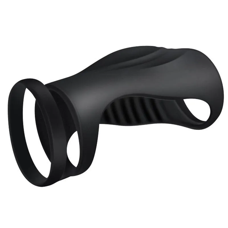 0544M  Dual Ring Silicone Cock Enhancement Sleeve