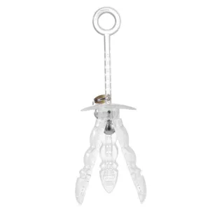 0564M   Locking Clear ABS Expanding Anal Trainer Punishment Device