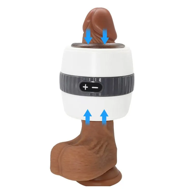 0569M  12 Function Rechargeable Waterproof Stroking Male Masturbation Device