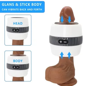 0569M  12 Function Rechargeable Waterproof Stroking Male Masturbation Device