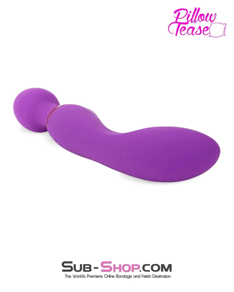 0608E      Luxe 10 Function Dual Motor Silicone Rechargeable Wand Massager - LAST CHANCE - Final Closeout!