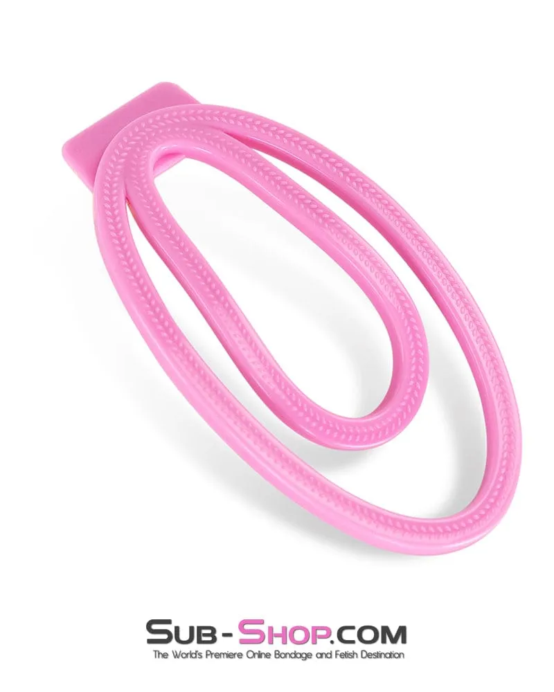 0655DL  Pink Fufu Clip Feminiizing Chastity Device - Small