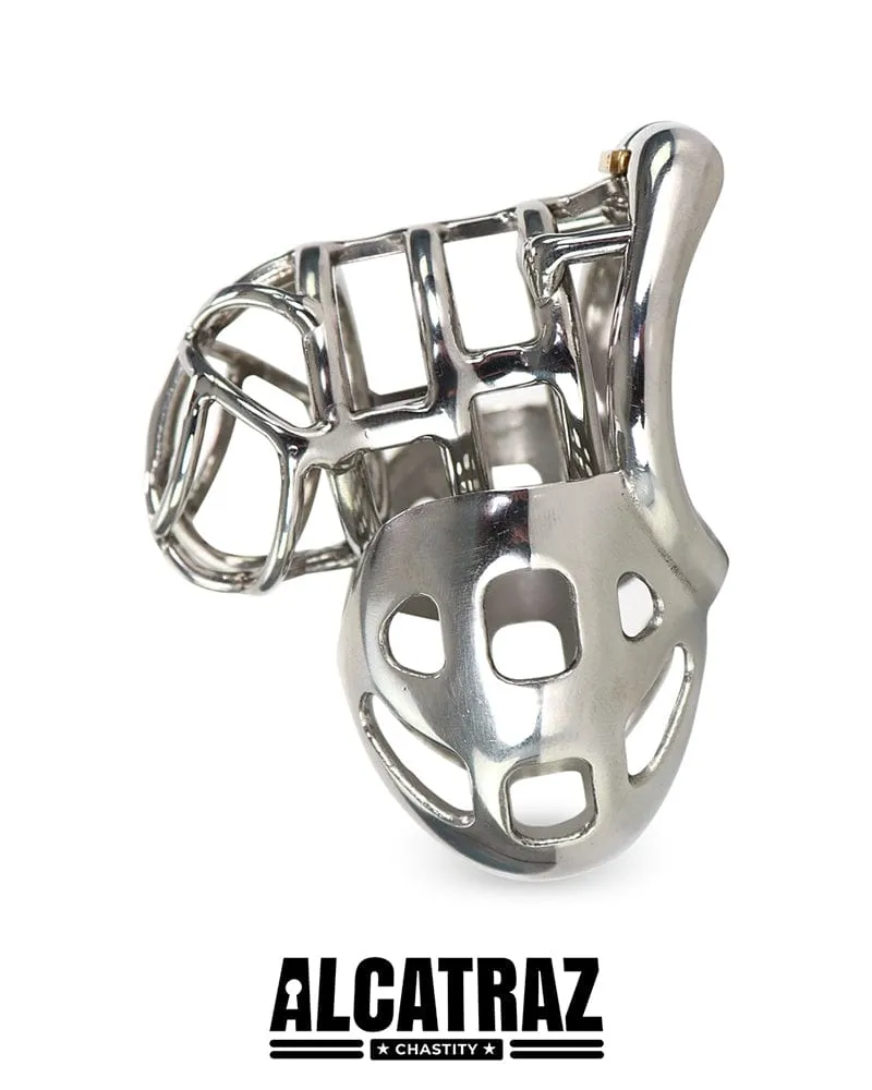 1341AR      Full Coverage Steel Locking Chastity Tease and CBT Device. 1.75 Cock Ring