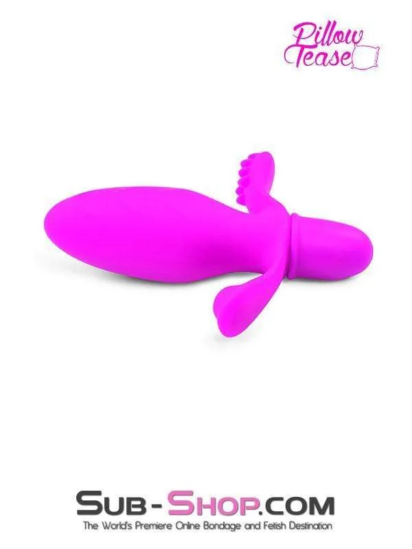 1513M-SIS      Pink Sissy Floozy 10 Function Silicone Anal Vibrator with Perineum Stimulator