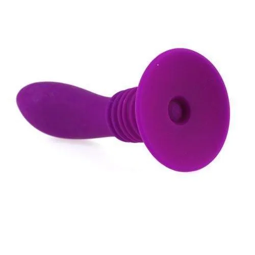 1538M-SIS      Sissy's 10 Function Vibrating Silicone P-Spot or G-Spot Dildo with Suction Cup Base