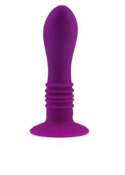 1538M-SIS      Sissy's 10 Function Vibrating Silicone P-Spot or G-Spot Dildo with Suction Cup Base