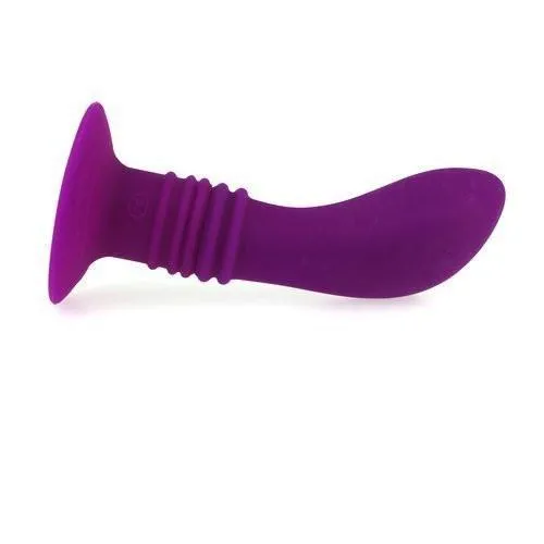 1538M-SIS      Sissy's 10 Function Vibrating Silicone P-Spot or G-Spot Dildo with Suction Cup Base