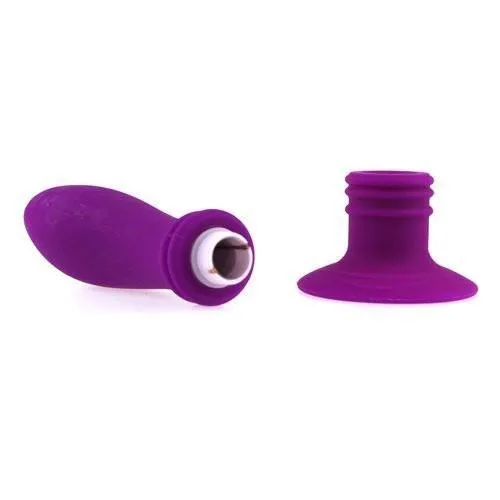 1538M-SIS      Sissy's 10 Function Vibrating Silicone P-Spot or G-Spot Dildo with Suction Cup Base