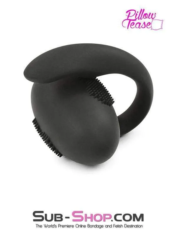 1655M-SIS      Sissy Boy Perineum Stimulator Silicone Egg Vibrator with Mini Anal Probe