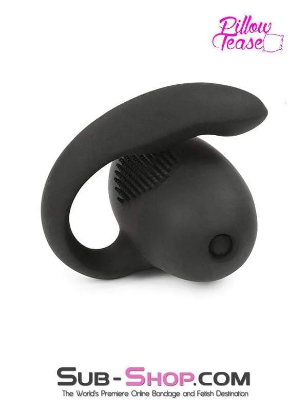 1655M-SIS      Sissy Boy Perineum Stimulator Silicone Egg Vibrator with Mini Anal Probe