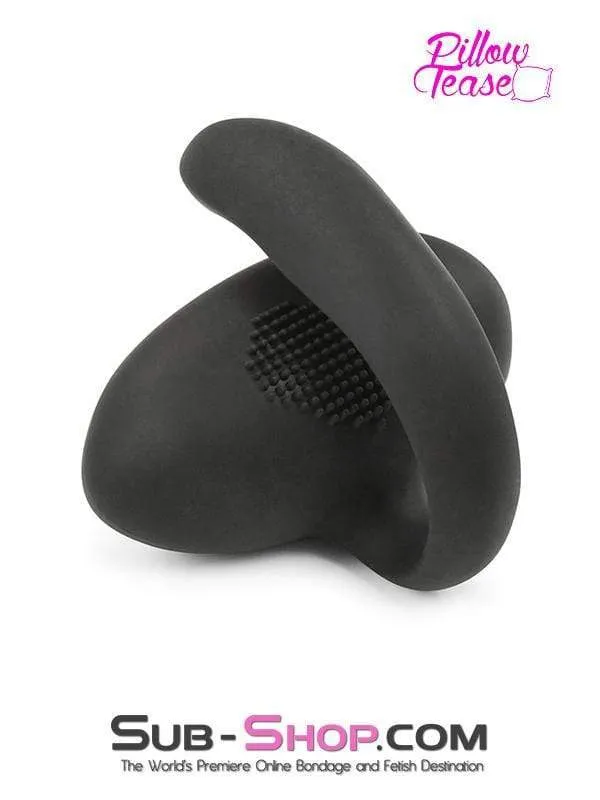 1655M-SIS      Sissy Boy Perineum Stimulator Silicone Egg Vibrator with Mini Anal Probe