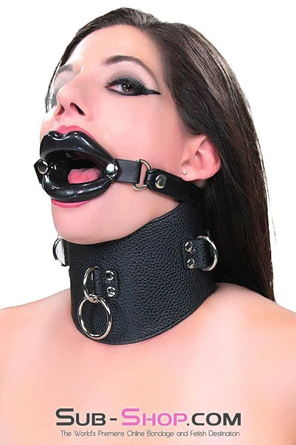 2438M-SIS      Sissy Boi Bondage Rag Doll Black Female Led Relationship Sex Lips Strapped Open Mouth Gag
