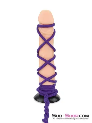 2724M-SIS      Rope Bondage Quickie. Purple Bondage And Fetish Cotton Rope -15 feet