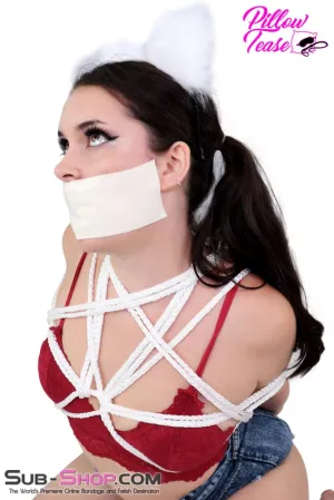 2761DL      White Bondage Rope. 15 feet