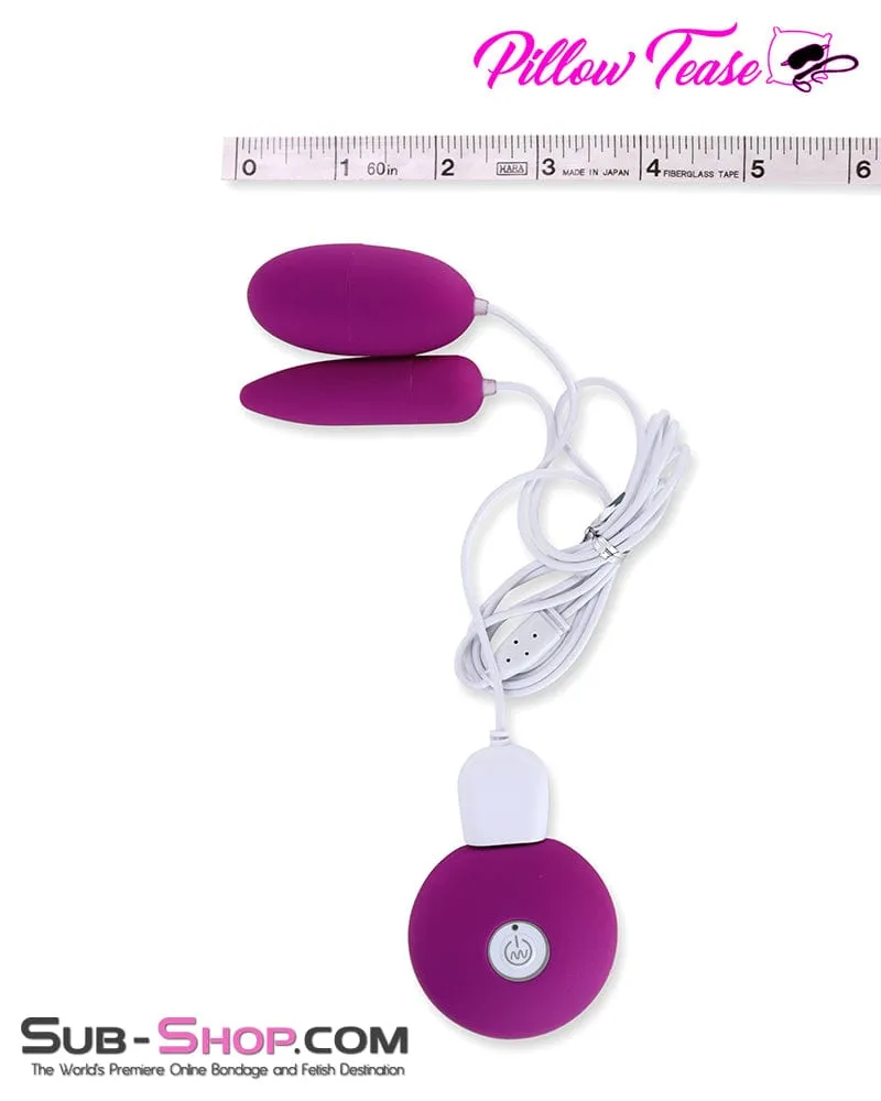 3415M     Duo Vibe USB Rechargeable Vibrating Sex Bullets
