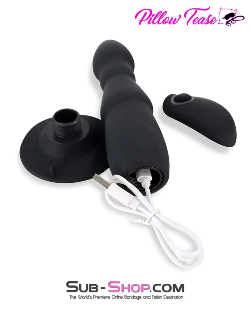 3505M      Remote Control Rechargeable Vibrating Silicone Dildo with Suction Cup