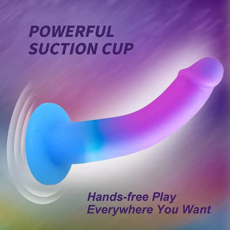 5.5 Soft Silicone Dildo Flexible Anal Plug With Suction Cup For Hands-Free