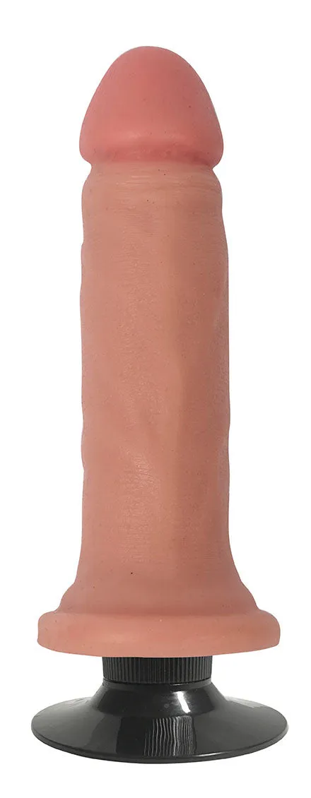 6 Bareskin Vibrating Dildo No Balls Vanilla