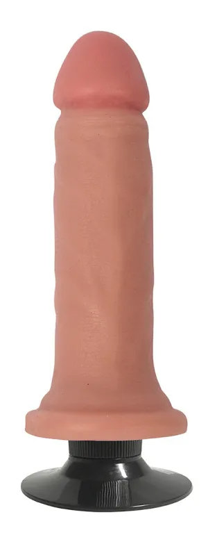 6 Bareskin Vibrating Dildo No Balls Vanilla