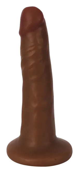 6 Slim Dildo - Chocolate