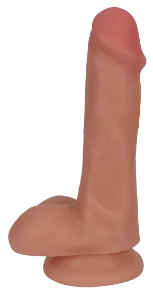 6 Slim Dildo With Balls - Vanilla
