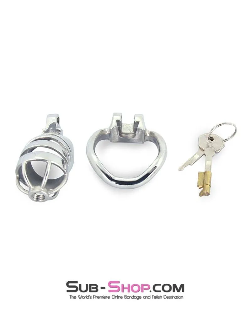 6882M-SIS      Sissy's Alcatraz Steel Total Cock Cage Tease and Denial Chastity Device