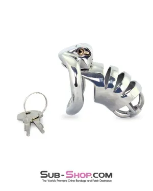 6882M-SIS      Sissy's Alcatraz Steel Total Cock Cage Tease and Denial Chastity Device
