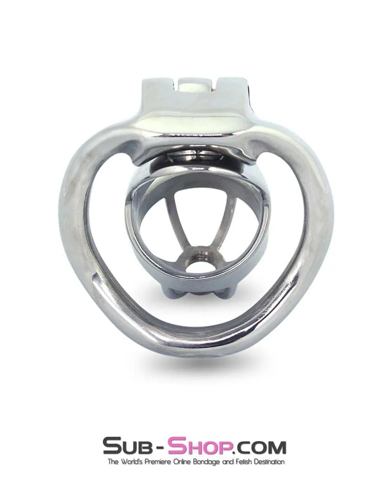 6882M-SIS      Sissy's Alcatraz Steel Total Cock Cage Tease and Denial Chastity Device