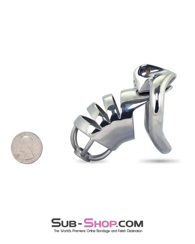 6882M-SIS      Sissy's Alcatraz Steel Total Cock Cage Tease and Denial Chastity Device