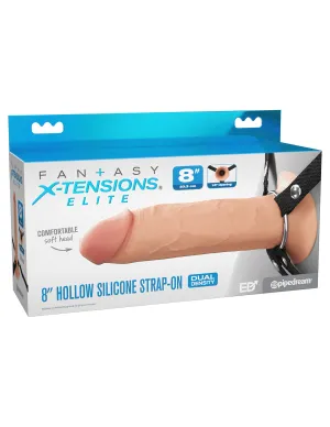 8 Hollow Silicone Strap-On™