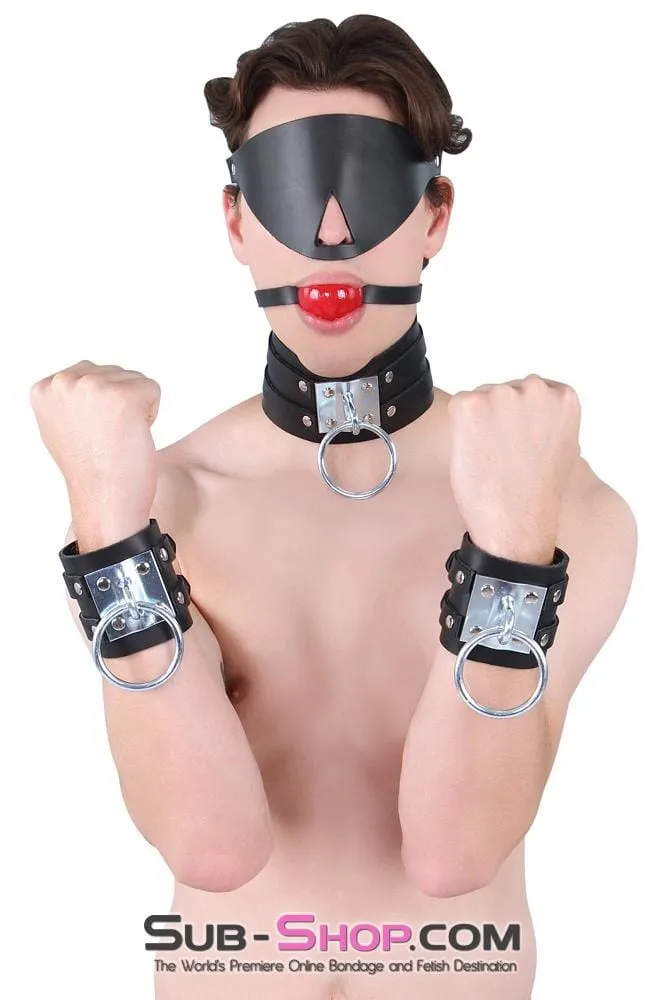 8869A     Dungeon Slave Wide Heavy Bondage Collar