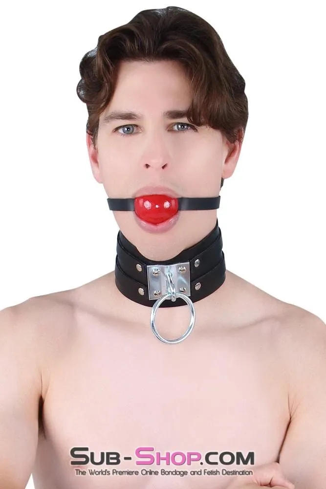 8869A     Dungeon Slave Wide Heavy Bondage Collar