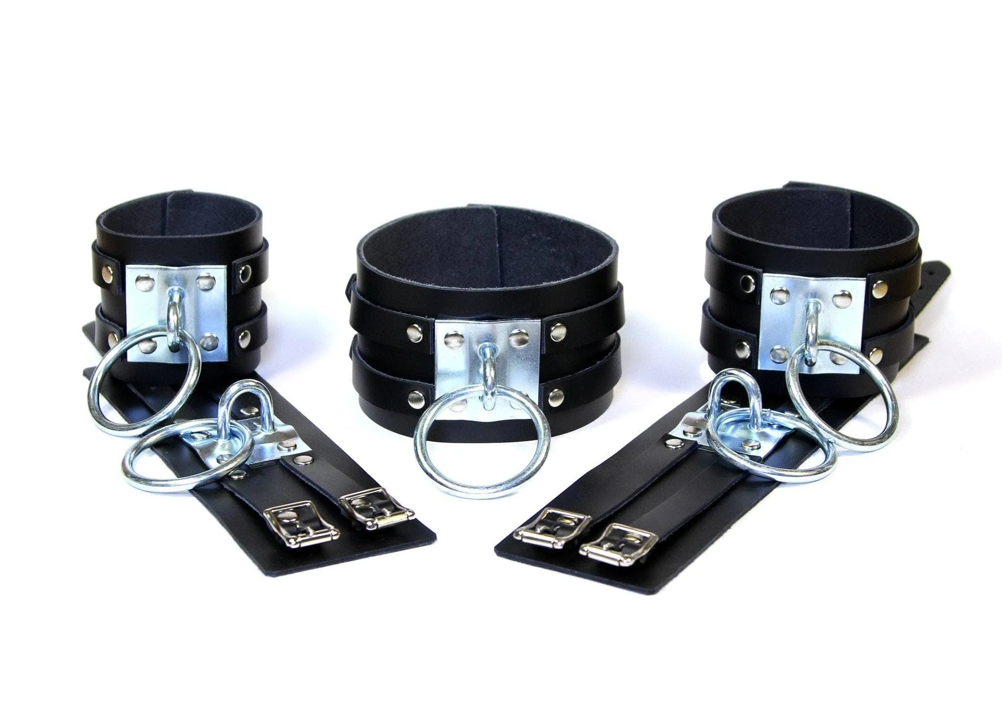 8869A     Dungeon Slave Wide Heavy Bondage Collar