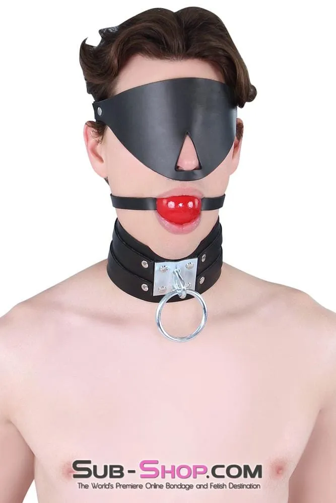 8869A     Dungeon Slave Wide Heavy Bondage Collar