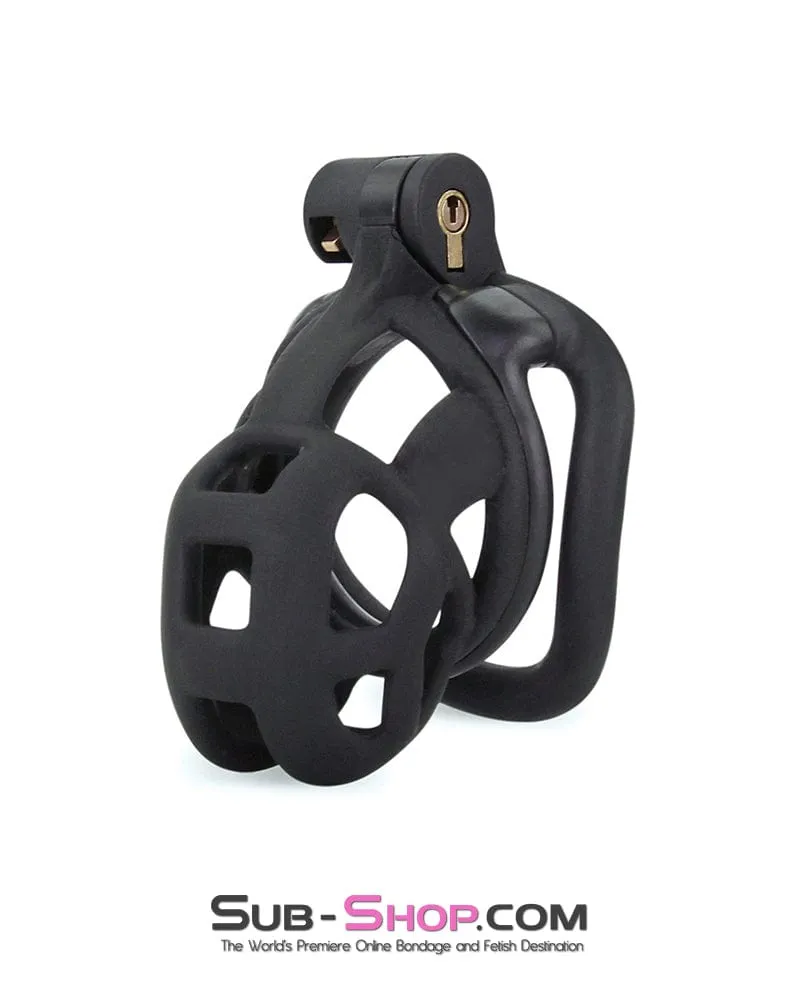8883M      Chastity Games Locking Cock Cage. Medium Length
