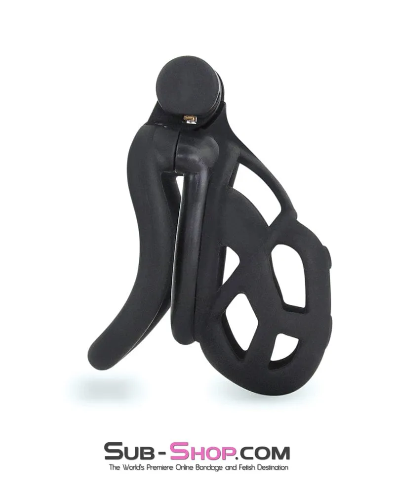 8883M      Chastity Games Locking Cock Cage. Medium Length