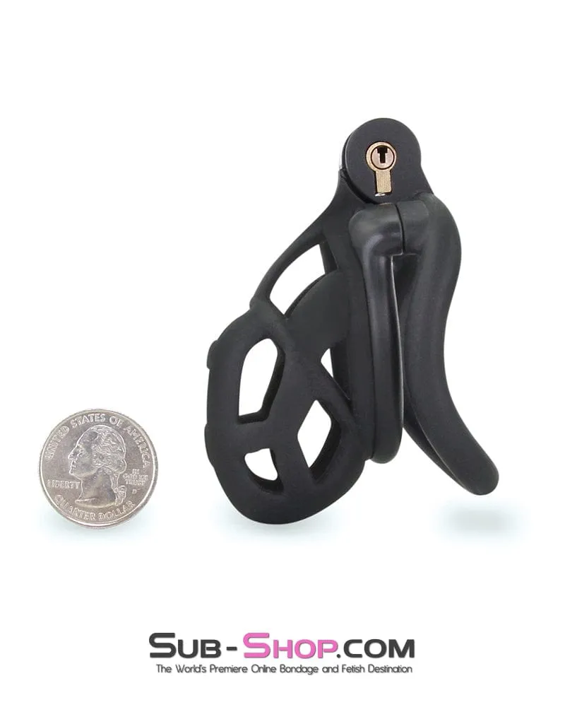 8883M      Chastity Games Locking Cock Cage. Medium Length