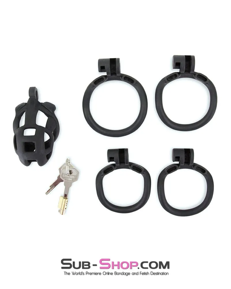 8883M      Chastity Games Locking Cock Cage. Medium Length
