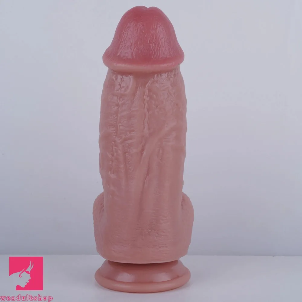 8in Big Fat Dildo Real Skin Lifelike Sex Toy For Women Men Lesbian Sex