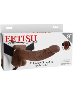 9 Hollow Strap-On with Balls