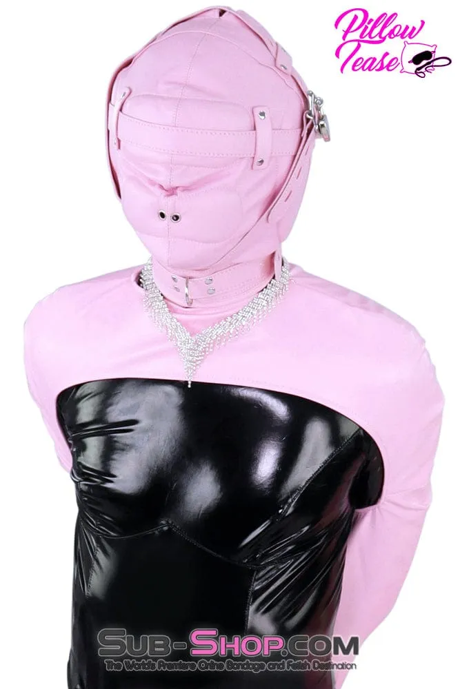 9787DL      Zippered Armbinder Top. Princess Pink